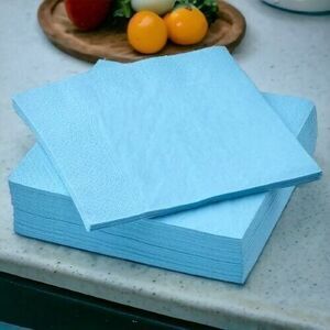 IKEA FANTASTISK Paper Napkins Absorb Quickly 15 ¾x15 ¾ "‎ Blue/50 Pack